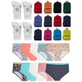 thumbnail image 1 of BILLIONHATS 36 Piece Girls Clothing Kit - Bulk 12 Pairs White Crew Socks, 12 Backpacks & 12 Pcs Kids Underwear SIZE-8 - Wholesale Donation Set for School & Shelter Programs, 1 of 5