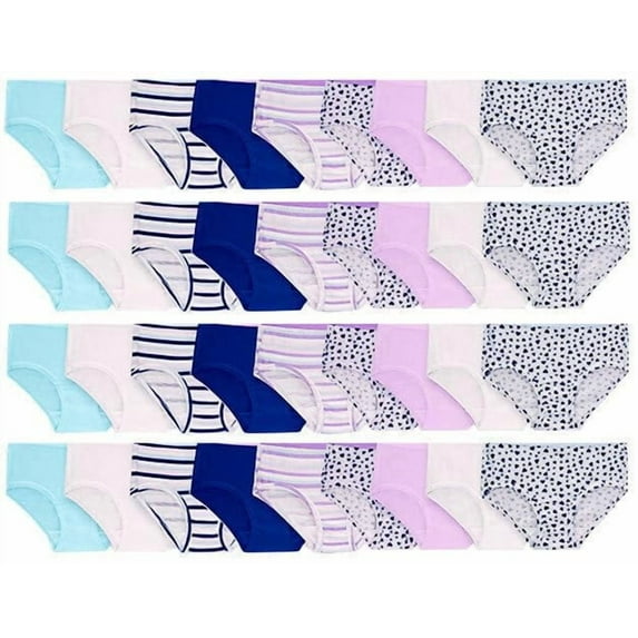 BILLIONHATS 36 Pieces of Wholesale Bulk Girls Cotton Colorful Panties Underwear Children, Mixed Assorted Sizes 4-14