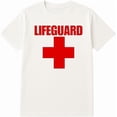 thumbnail image 1 of BILLIONHATS 48-Pack White Lifeguard T-Shirt Size M – Cotton Blend Printed in USA for Beach or Pool Staff, 1 of 2