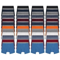 BILLIONHATS 48 Pack of Mens Boxer Briefs Wholesale, Colorful Cotton Mens Underwear in Bulk, Donating For Homeless Shelters, Charity, Up to 3XL
