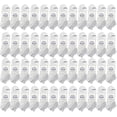 thumbnail image 1 of BILLIONHATS 48 Pair Women's Low Cut Ankle Socks, Thin Lightweight Breathable Wholesale Sport Bulk Socks, Size, 9-11 (48 PACK WHITE), 1 of 7