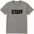 thumbnail image 1 of BILLIONHATS 6-Pack Gray Staff T-Shirt Size M – Cotton Blend Printed in USA for Work or Events, 1 of 2