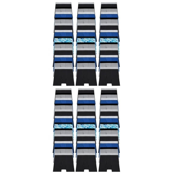 BILLIONHATS 72 Pack Boys Cotton Underwear Boxer Briefs, White and Assorted Underpants for Children Bulk Kids Boxer Brief, Size Large