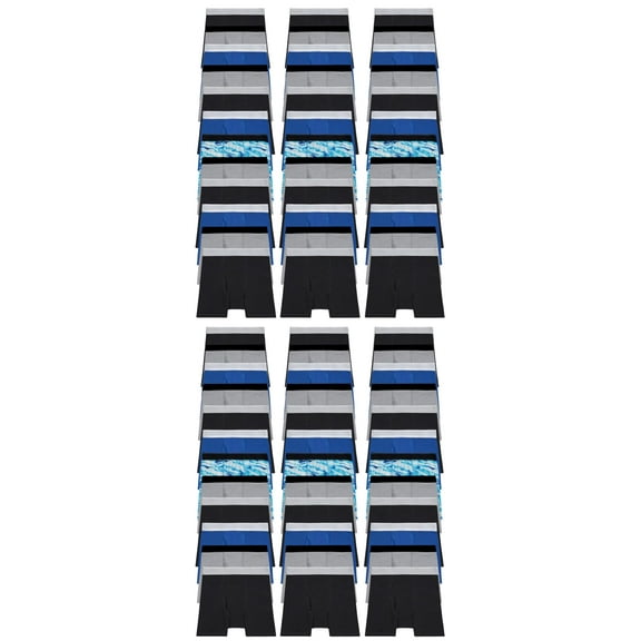 BILLIONHATS 72 Pack Boys Cotton Underwear Boxer Briefs, White and Assorted Underpants for Children Bulk Kids Boxer Brief, Size X-Large