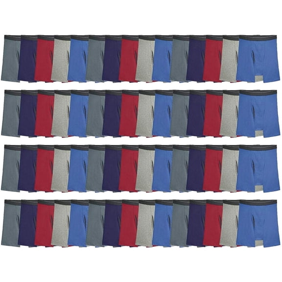 BILLIONHATS 72 Pack Men Cotton Briefs in Bulk for Homeless Shelter Donating, Wholesale Underwear for Mens, Size S to XX-Large