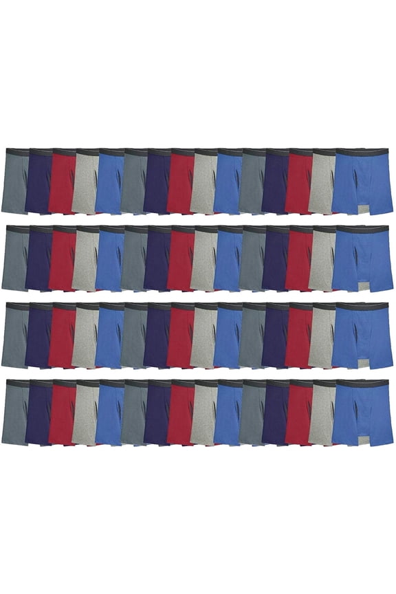 72 Pack Men Cotton Briefs in Bulk for Homeless Shelter Donating, Wholesale Underwear for Mens, Size S to XX-Large