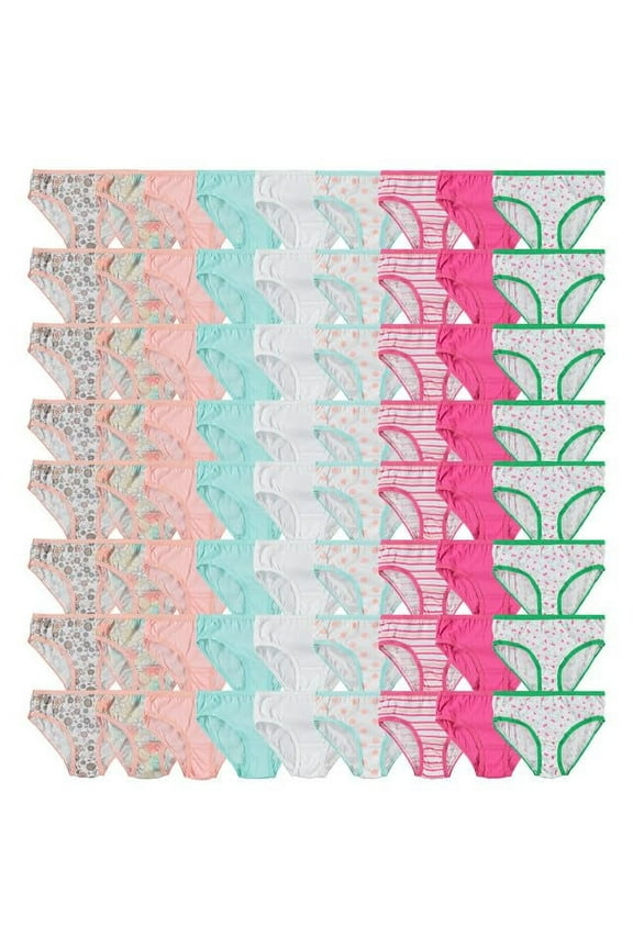 72 Pieces Wholesale Bulk Girls Cotton Colorful Panties Underwear Children, Mixed Assorted Sizes 4-14