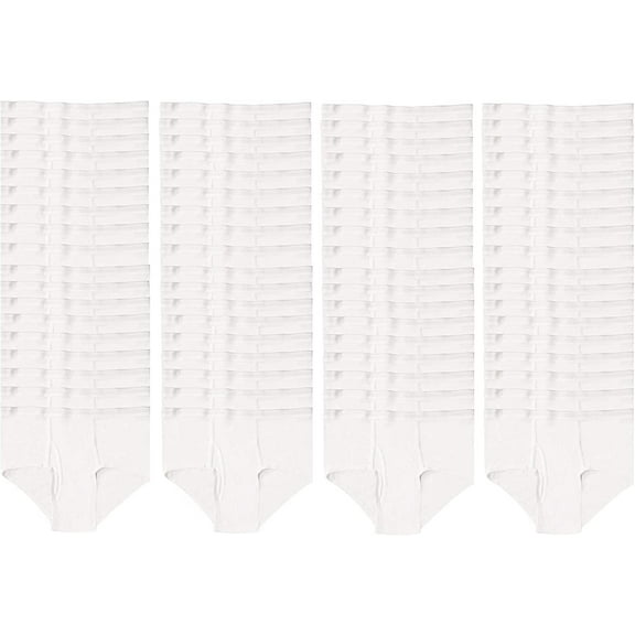 BILLIONHATS 72 Pieces of Mens Regular Briefs, 100% Cotton, Wholesale Bulk Underwear for Homeless, Assorted Colors