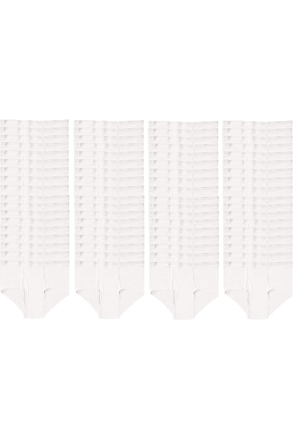 72 Pieces of Mens Regular Briefs, 100% Cotton, Wholesale Bulk Underwear for Homeless, Assorted Colors