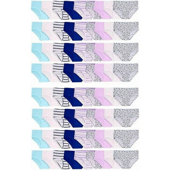 BILLIONHATS 72 Pieces of Wholesale Bulk Girls Cotton Colorful Panties Underwear Children, Mixed Assorted Sizes 4-14