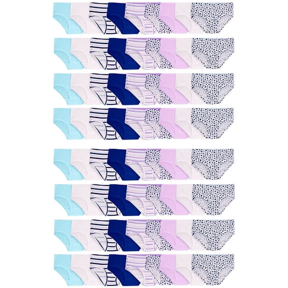 BILLIONHATS 72 Pieces of Wholesale Bulk Girls Cotton Colorful Panties Underwear Children, Mixed Assorted Sizes 4-14