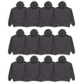 thumbnail image 1 of BILLIONHATS Case Pack of 72 Pieces Mens Wholesale Hoodie Sweatshirts, Cotton Blend, Bulk Adults Hoodies Sweatshirt Charcoal Gray -Large, 1 of 7