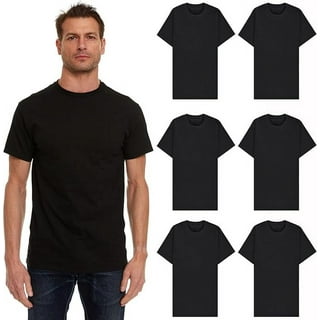 BILLIONHATS Men’s Cotton T-Shirt 6 Pack, Big Tall Short Sleeve Lightweight Tees for Men, Packs of Bulk T-Shirts (2X-Large)