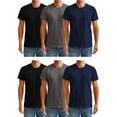 thumbnail image 1 of BILLIONHATS Men’s Cotton T-Shirt 6 Pack, Big Tall Short Sleeve Lightweight Tees for Men, Packs of Bulk T-Shirts (Small), 1 of 4