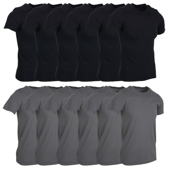 BILLIONHATS Mens Cotton Short Sleeve Lightweight T-Shirts, Bulk Crew Tees for Guys, Solid Bright Colors T-Shirt (Green, Large, l)