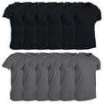 thumbnail image 1 of BILLIONHATS Mens Cotton Short Sleeve Lightweight T-Shirts, Bulk Crew Tees for Guys, Solid Bright Colors T-shirt (GREEN, 3X-large, 3X_l), 1 of 3