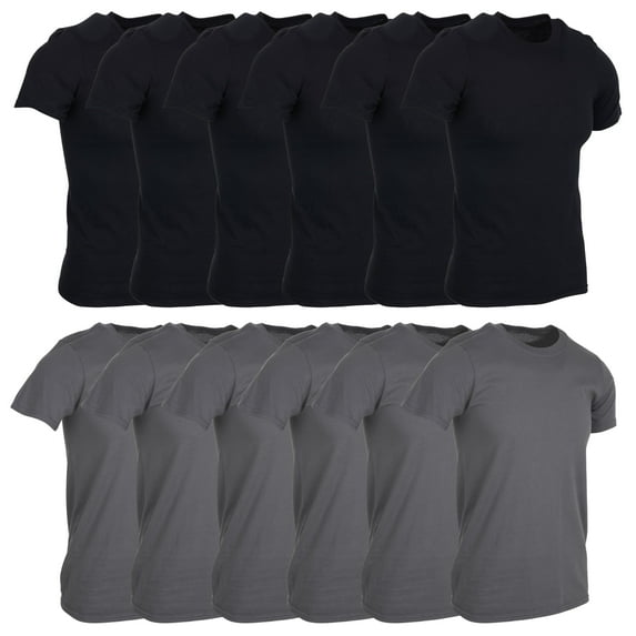 BILLIONHATS Mens Cotton Short Sleeve Lightweight T-Shirts, Bulk Crew Tees for Guys, Solid Bright Colors T-shirt (MAROON, 3X-large, 3X_l)