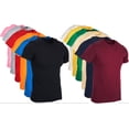 thumbnail image 1 of BILLIONHATS T-Shirts - Size 7X - Plus Size Men's Solid Colors Cotton T-Shirts Short Sleeve Lightweight Big Tall Tees, Bulk (4 Pack, 7X-Large), 1 of 5