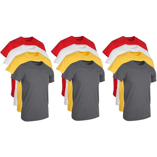 BILLIONHATS TShirts Size 7X Plus Size Men's Solid Colors Cotton T