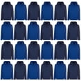 thumbnail image 1 of BILLIONHATS Wholesale Hoodie Sweatshirts, Men Womens Unisex Hoodies Cotton Blend, Bulk Adults Sweatshirt, Homeless Donation 24 PACK NAVY SIZE LARGE, 1 of 3