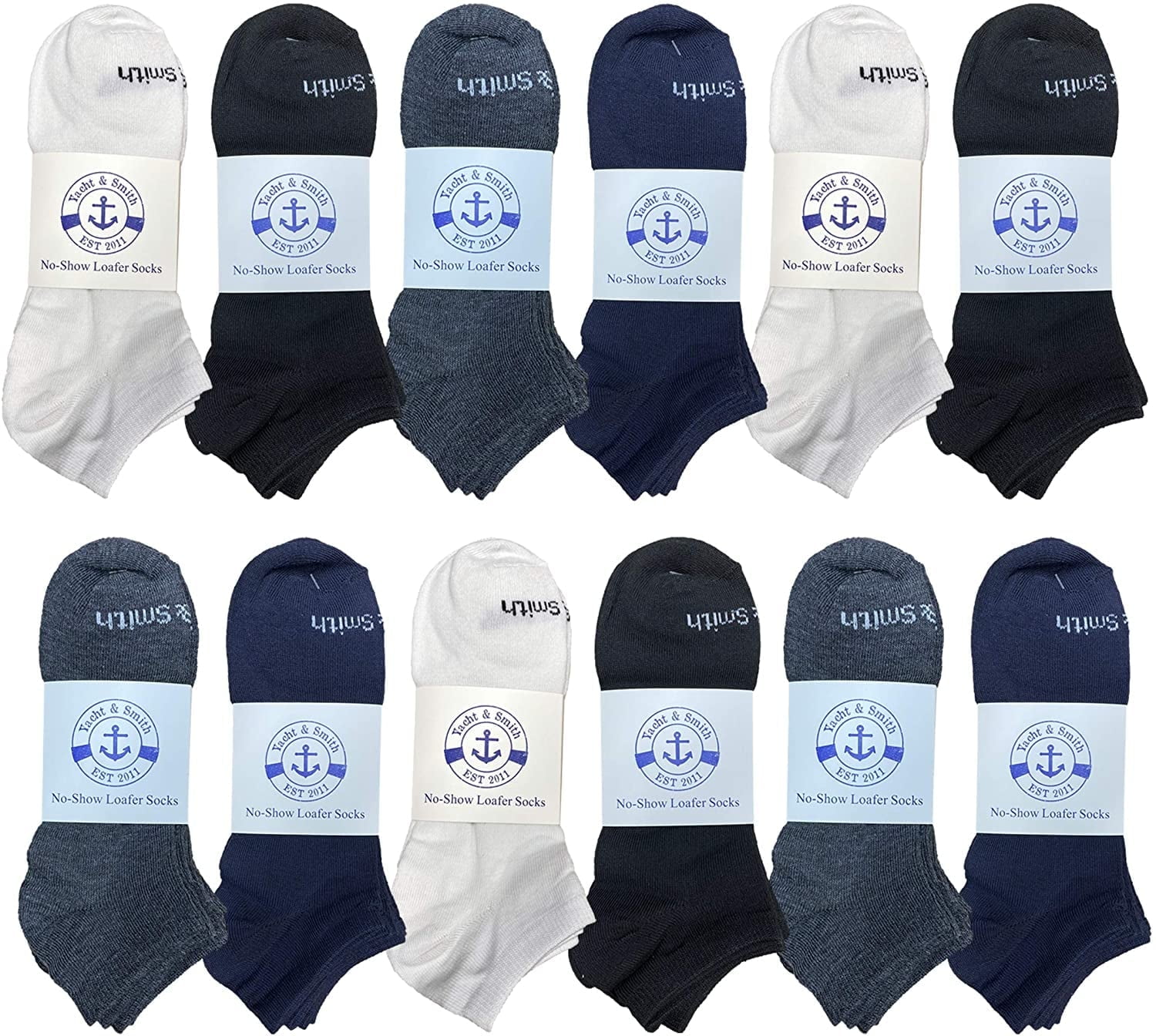 BILLIONHATS Wholesale Men's Cotton Shoe Liner Training Socks No Show Thin Low Cut Sport Ankle Bulk Socks, 10-13 (12 Pack Assorted)
