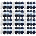 thumbnail image 1 of BILLIONHATS Wholesale Men's Cotton Shoe Liner Training Socks No Show Thin Low Cut Sport Ankle Bulk Socks, 10-13 (48 Pack Assorted), 1 of 4