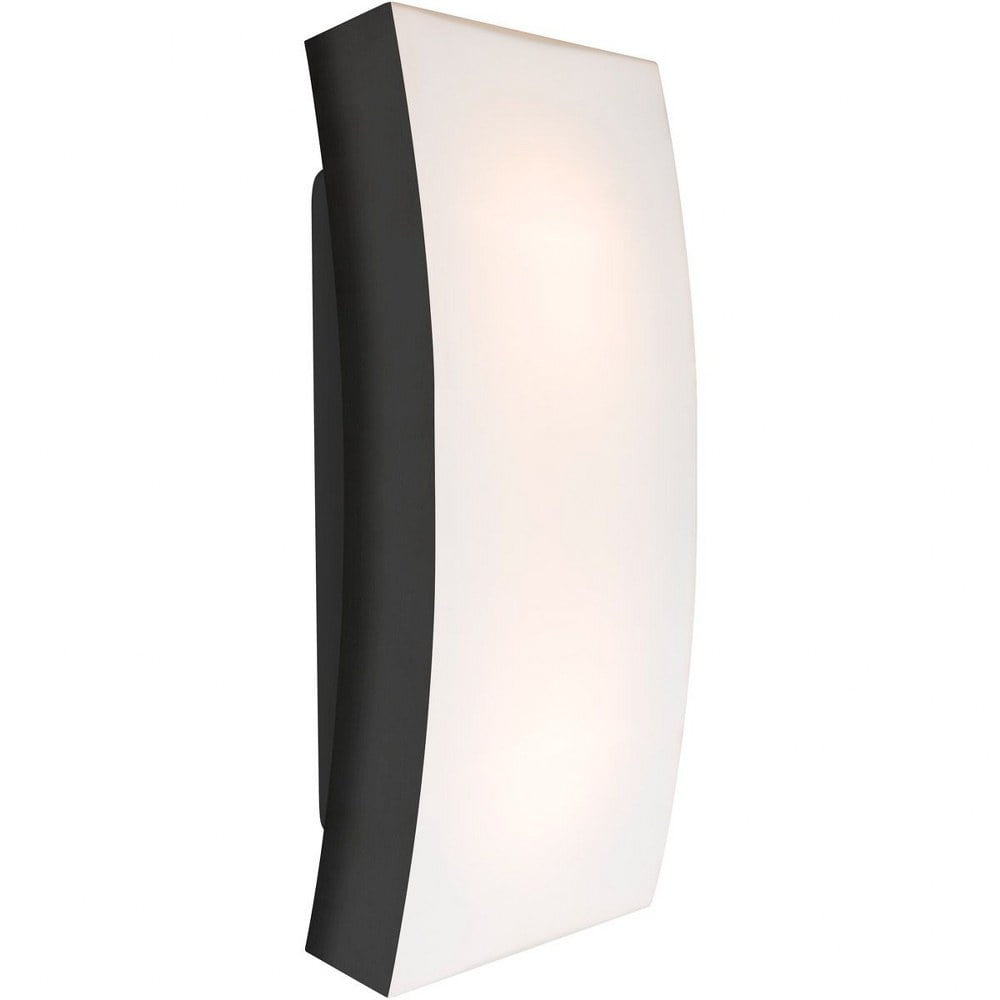 BILLOW15-LED-BK Besa Lighting Billow 15 - 2 Light Outdoor Wall Mount-Black Finish-LED Lamping Type