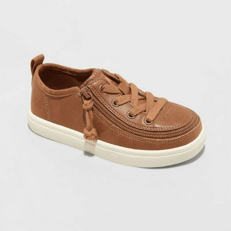 BILLY Footwear Kids' Harbor Zipper Low Top Sneakers - Brown