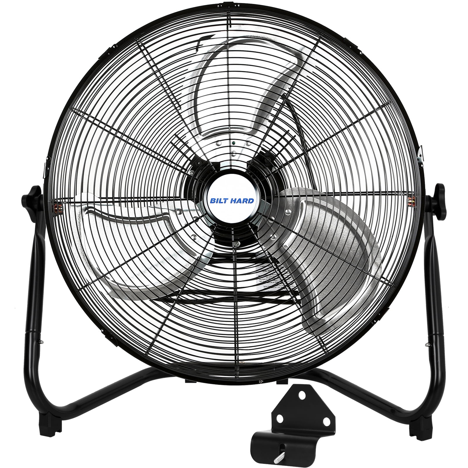 BILT HARD 20" High Velocity Floor Fan, 4600 CFM 3-Speed with Wall-Mounting System, Heavy Duty Metal Industrial Fans for Garage, Warehouse, Basement