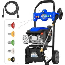 BILT HARD Gas Pressure Washer 3100 PSI 2.4 GPM, 5 Nozzle Tips 25ft Hose Power Washer with Soap Tank