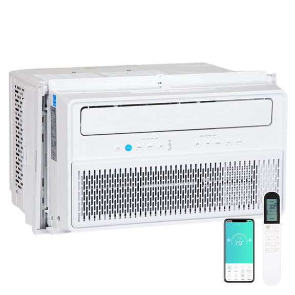 BILT HARD Inverter Window Air Conditioner 10000 BTU Smart WiFi AC Unit Cools up to 450 Sq Ft Rooms with Remote App Control