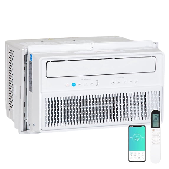 BILT HARD Inverter Window Air Conditioner 10000 BTU Smart WiFi AC Unit Cools up to 450 Sq Ft Rooms with Remote App Control