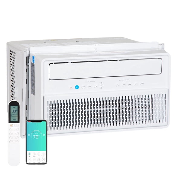 BILT HARD Inverter Window Air Conditioner 8000 BTU Smart WiFi AC Unit Cools up to 350 Sq Ft Rooms with Remote App Control