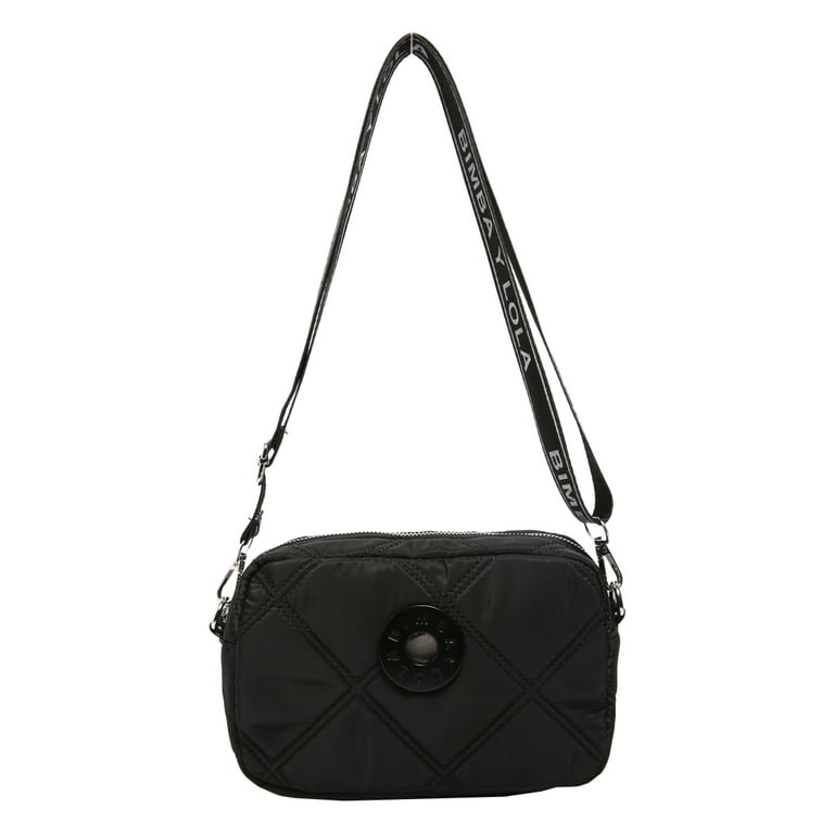 BIMBA Y LOLA Women s Mini Black Nylon Crossbody Bag Shoulder Bag Walmart