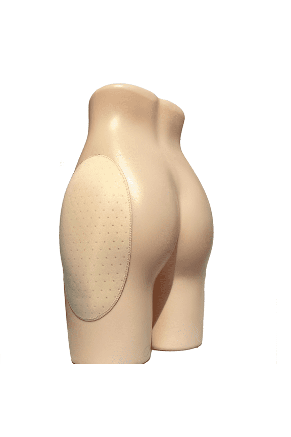 1 Pair Hip Thigh Enhancer Padded Breathable Reusable Self-Adhesive Hip Thigh Enhancing Lifter Control Sponge Pads，Beige，L