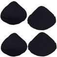 thumbnail image 1 of BIMEI 2 Pairs Cotton Protect Pocket For Mastectomy Silicone Breast Forms Cover Bags for Prosthesis Artificial Fake Boobs Triangular 2 Pair Black 2XL, 1 of 7