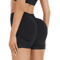 thumbnail image 1 of BIMEI 2PS Lace Women Hips and Butt Lifter 2 Removable Butt Pads Enhancer Panties Butt Lifting Shapewear Seamless Padded Underwear Tummy Control Shorts,Black,XL, 1 of 7