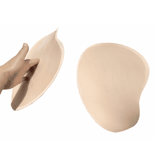BIMEI 2PS Self-adhesive Sponge Butt Lift Pads Thigh Pads for Women Hip Enhancer Reusable,1 Pair,Beige Mini,XL