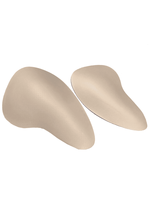 2PS Self-adhesive Sponge Butt Lift Pads Thigh Pads for Women Hip Enhancer Reusable,1 Pair,Beige,XL