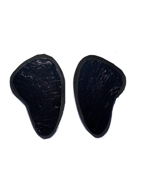 2PS Self-adhesive Sponge Butt Lift Pads Thigh Pads for Women Hip Enhancer Reusable, 1 Pair,Black,S