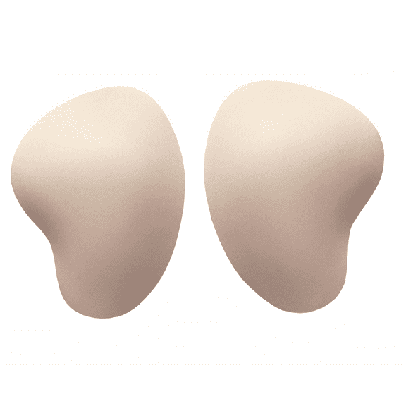 BIMEI 2PS Sponge Butt Lift Pads Thigh Pads for Women Hip Enhancer Reusable,1 Pair,Beige Mini,S