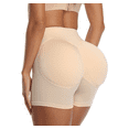 thumbnail image 1 of BIMEI 2PS Sponge Butt Lifter Padded Panties Women's Short Shapewear Hip Enhanced Underwear Tummy Control,Beige,S, 1 of 7