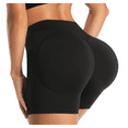 thumbnail image 1 of BIMEI 2PS Sponge Butt Lifter Padded Panties Women's Short Shapewear Hip Enhanced Underwear Tummy Control,Black,L, 1 of 7