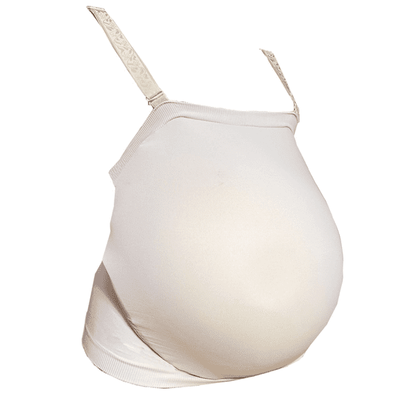 BIMEI Belly Band Maternity and Postpartum Clothing Fake Pregnant Belly Cover Bag Accessories Beige L