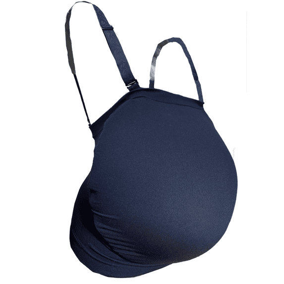 BIMEI Belly Band Maternity and Postpartum Clothing Fake Pregnant Belly Cover Bag Accessories Black S