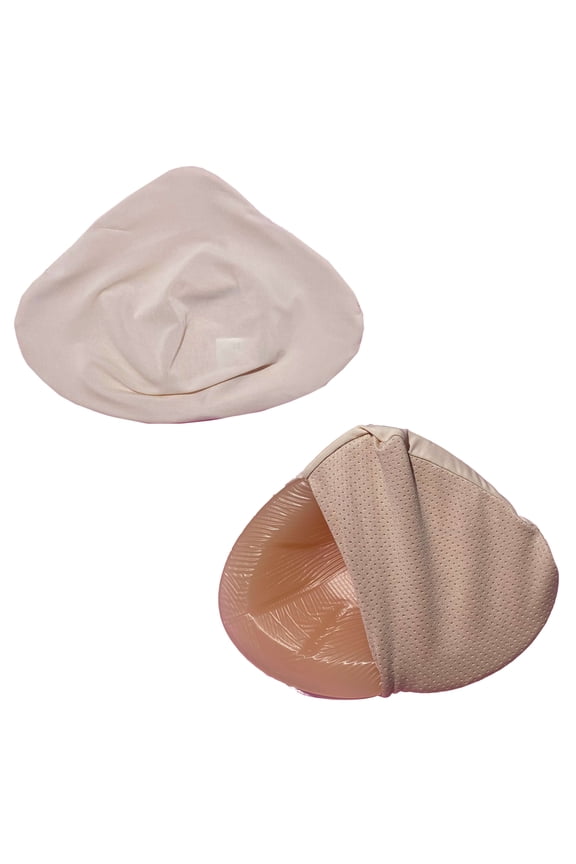 Breathable Breast Form Cover – Soft Stretch Cotton Sleeve for Silicone Breast Forms,Beige,A Pair,S