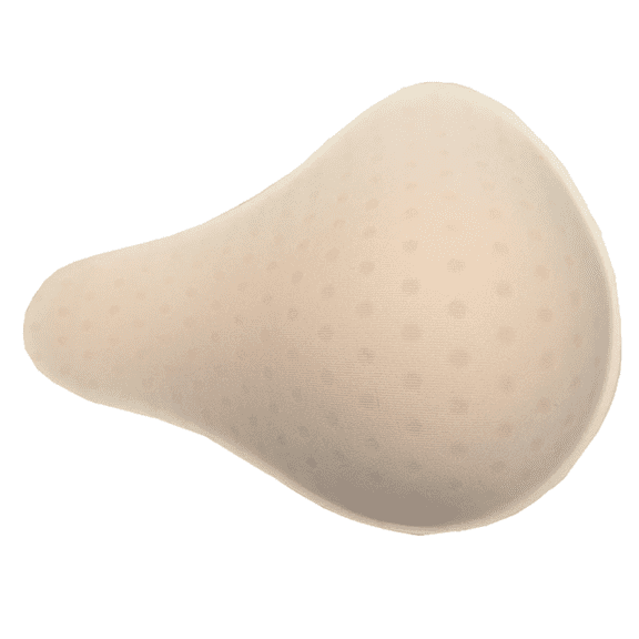 BIMEI Cotton Breast Forms Light Ventilatio Sponge Boobs for Women Mastectomy Breast Cancer Support，1 Piece，Holey Lengthened，Left,S