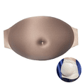 thumbnail image 1 of BIMEI Fake Pregnant Belly Bump Sponge Realistic Bump Tummy Props Costume for Woman Include Belly Support Band F01, Nude, M, 1 of 6