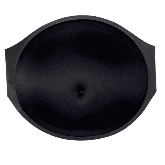 BIMEI Fake Pregnant Belly Sponge Velcro Closure Breathable Lightweight Adjustable Costume for Woman Include Belly Support Band, Black, S (1-5 months)