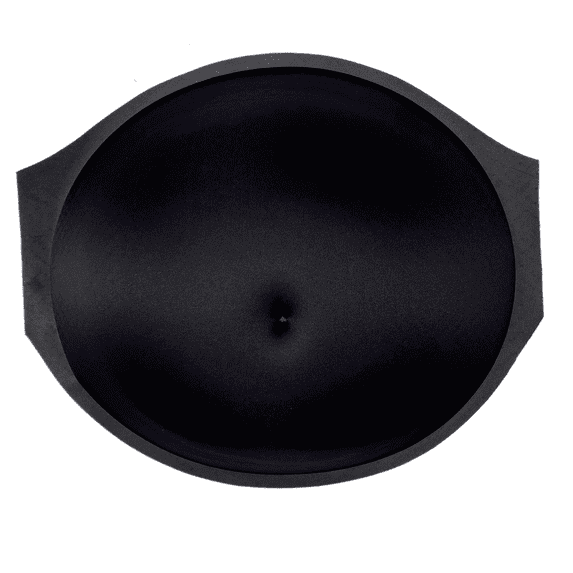 BIMEI Fake Pregnant Belly Sponge Velcro Closure Breathable Lightweight Adjustable Costume for Woman Include Belly Support Band, Black, S (1-5 months)